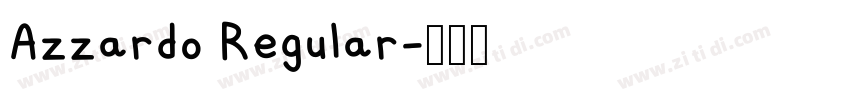 Azzardo Regular字体转换